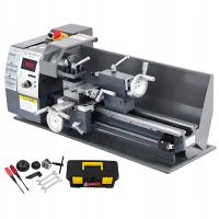 750W Mała tokarka do metalu Mini precyzyjny zakres prędkości wrzeciona 50-2500RPM