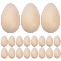 Drewniane jajka zabawki dla dzieci zestaw imitujący 20 szt