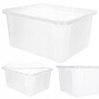 20L пластиковая коробка с крышкой большая прозрачная коробка для хранения