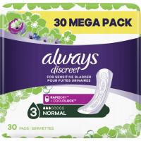 ALWAYS DISCREET 3 NORMAL 30 шт. тонкие гигиенические прокладки