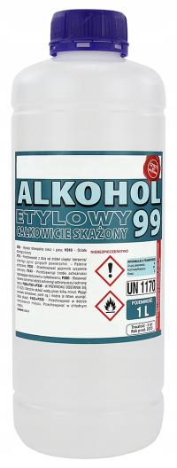 ETANOL 99,9% SPIRYTUS REKTYFIKOWANY ODWODNIONY 1L BARDZO CZYSTY ALKOHOL