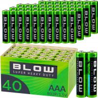 Цинк-углеродная батарея Blow AAA (R3) 40 шт.