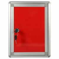 ZAMYKAJĄCA SKRZYNKA NA POCZTY MONTOWANA NA ŚCIANIE AKRYLOWA WISZĄCA CZERWONA