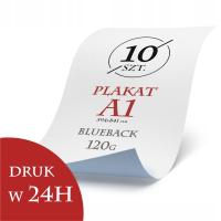 Plakat A1 - 10 sztuk - papier BB 120g druk w 24h