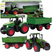 Traktor Ciągnik z Przyczepą z Naczepą Gumowe koła otwierane burty ładunkowe