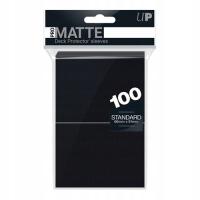 Черные футболки для карточек Ultra pro Pro-Matte Non-Glare 66x91mm 100pcs Black