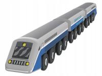 PLAYTIVE ЭКСПРЕСС ПОЕЗД С ВАГОНАМИ ДЕРЕВЯННАЯ ЖЕЛЕЗНАЯ ДОРОГА