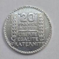 Francja 20 Franków 1933 srebro Marianna