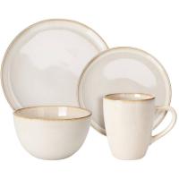 ZASTAWA STOŁOWA SERWIS OBIADOWY CERAMICZNY DLA 4 OSÓB ZESTAW 16 ELEMENTÓW