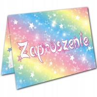 Детские приглашения на День Рождения Радуга Радуга