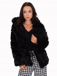 ЖЕНСКАЯ МЕХОВАЯ КУРТКА С КАПЮШОНОМ С МЕХОВОЙ ПОДКЛАДКОЙ