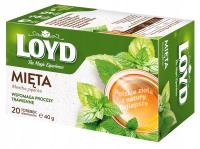 Мятный травяной чай Польша Мята перечная 20 пакетиков для пищеварения Лойд
