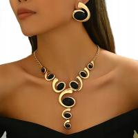 Ожерелье и серьги современный комплект из двух предметов