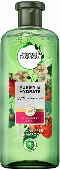 Herbal Essences Nawilżenie Szampon do Włosów Truskawka z Miętą 400ml