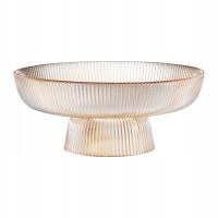 Patera Curly 25 cm bursztynowa AMBITION