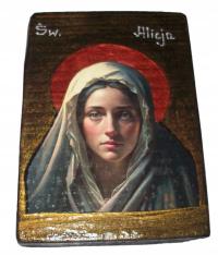 Ikona święta Alicja patronka na rzecz umartwiania się i pomocy innym