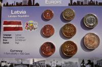 SET EURO ŁOTWA 2014 JADWIGA GŁOWA KOBIETY HERB UNC