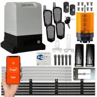 Комплект привода раздвижных ворот 1500 кг 4 пульта дистанционного управления светодиодная лампа WIFI