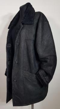 Naturalny kożuch owcza skóra FABIANI komfort oversize ciepły XL XXL