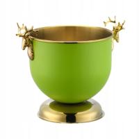 Wiaderko na lód Wiaderko na wino Multiuse Pojemnik na kostki lodu Duży jasnozielony