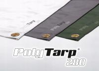 Tkanina, plandeka 280g/m2, do przykrywania pryzm obornika 10 x 15 m, oliw.