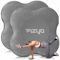 Podkładki do Jogi FIZYO pod Kolana Łokcie Amortyzujące Ćwiczeń Szare 2szt