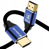 Kabel Przewód HDMI - HDMI 2.1 8K 60HZ 4K 120HZ 48Gbps 7680 x 4320 pix 3m