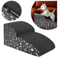 ЛЕСТНИЧНАЯ ПЛОЩАДКА ДЛЯ СОБАК 2 СТУПЕНИ 30 СМ МЯГКИЙ УСТОЙЧИВЫЙ ПАНДУС