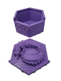 Pudełko na biżuterię Smok Fantasy Druk 3D Dekoracja pokoju
