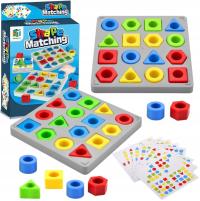 GRA LOGICZNA UKŁADANKA ZRĘCZNOŚCIOWA KSZTAŁTY UKŁADANIE KLOCKÓW