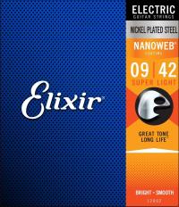 Elixir NanoWeb 9-42 struny do gitary elektrycznej