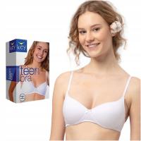 Key Biustonosz dla nastolatki bez fiszbin biały gładki TBM 120