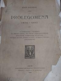 Żuławski PROLENGOMENA UWAGI I SZKICE 1902