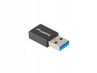 Adapter USB-C 3.1 - USB-A F/M Lanberg AD-UC-UA-01 czarny