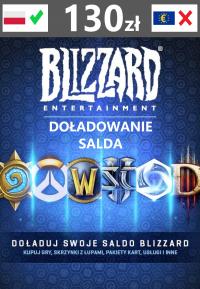 130zł - Battle.net Polska Doładowanie salda ! Blizzard - Diablo - Warcraft