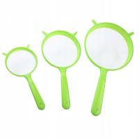 KOMPELT SITEK SITKO KUCHENNE przesiewacz SITKA MAŁE średnie DUŻE 3szt