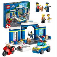 LEGO CITY KOMISARIAT POLICJI POSTERUNEK SAMOCHÓD POLICYJNY MOTOR MOTOCYKL