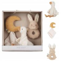 Little Dutch Zestaw prezentowy dla noworodka +0 Newborn Naturals GRZECHOTKA