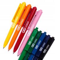 DŁUGOPISY REKLAMOWE z nadrukiem Z LOGO plastikowe COMET SOLID 100szt