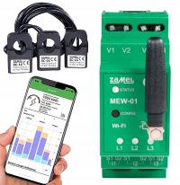 ZAMEL монитор счетчик электроэнергии тока Wi - Fi 3F N SUPLA 3-фазный