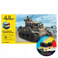 Танк M4A2 Sherman модельный комплект с красками Heller 1:72