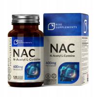 NAC N-Acetyl L-Cysteina 120 Kapsułek po 600mg Rise Supplements