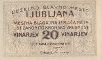 [MB10536] Ljubljana 20 vinarjev 1919
