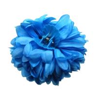 Szczęka/Klamra do włosów z niebieskim kwiatem