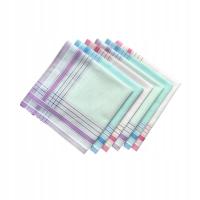 6Pcs Cotton Men s Handkerchiefs Women Stripe Checkered Pattern Kids Adults