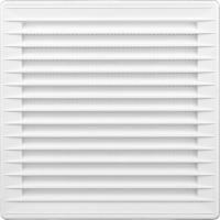 Вентиляционная решетка с сеткой белая 17X17 FI 150