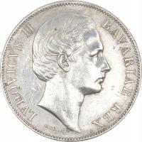 3.gt.BAVARIA, LUDWIK II, 1 TALAR ND/ 1865