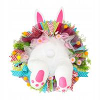 Wieniec z Króliczkiem Wielkanocnym, Wieniec z Pupą Króliczka Wielkanocnego, Wiosenny Wieniec Wielkanocny D