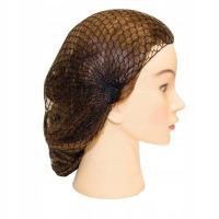 Сетка для волос ролики для пучка невидимый черный с резинкой 3шт.ОП. Тонкий