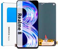 Wyświetlacz AMOLED do Realme Oryginał HD, Realme 8, RMX3085